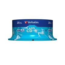 Blank CDS | Verbatim CD-R AZO Crystal 700 MB 25 pc(s) | Quzo