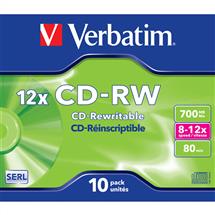 Blank CDS | Verbatim CD-RW 12x 700 MB 10 pc(s) | In Stock | Quzo