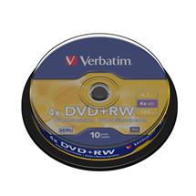 Verbatim DVD+RW 4x 10pk Spindle | Quzo UK
