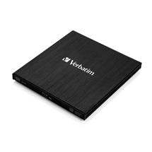 Verbatim CD, DVD & Blu-ray Drives | Verbatim External Slimline, Black, Slot, Desktop/Notebook, BluRay RW,