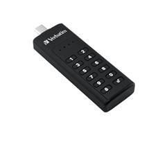 Usb Flash Drive  | Verbatim Keypad Secure  USBC Drive with Password Protection and AES256