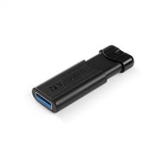 Verbatim USB Flash Drive | Verbatim PinStripe 3.0 - USB 3.0 Drive 128GB  - Black