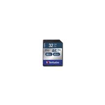 Verbatim Memory Cards | Verbatim Pro 32 GB SDHC UHS Class 10 | In Stock | Quzo UK