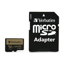 Verbatim Pro+ 64 GB MicroSDHC MLC Class 10 | Quzo UK