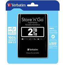 Verbatim Hard Drives | Verbatim Store 'n' Go USB 3.0 Portable Hard Drive 2TB Black