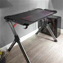 Gaming Desk | X Rocker Lynx RGB Black, Grey | In Stock | Quzo