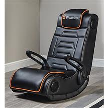 X Rocker Sentinel Console gaming chair Upholstered padded seat Black,