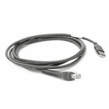 Zebra  | Zebra CBA-U21-S07ZBR serial cable Black 2.1 m USB EAS