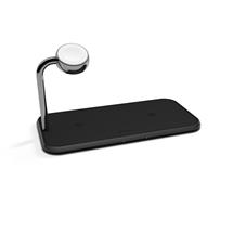 ZENS Mobile Accessories | ZENS Dual+Watch Aluminium Wireless Charger – Black. Charger type: