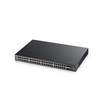 48 Port Gigabit Switch | ZyXEL XGS2210-52 Managed L2 Gigabit Ethernet (10/100/1000) 1U Black