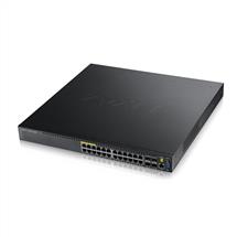 ZyXEL XGS3700-24HPL2/3 24 port PoE+ Gigabit Switch with uplinks