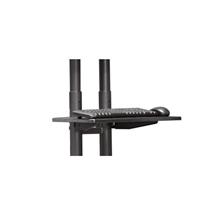 Tru Vue Mount Accessories / Modular | Accessory Media Shelf for Use With TruVue trolley TRVT561 Black