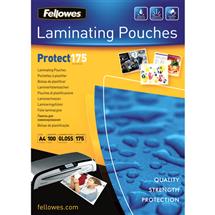 Fellowes A4 Glossy 175 Micron Laminating Pouch - 100 pack