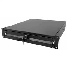 Intellinet 19" Storage Drawer, 2U, Lockable, 466mm Depth, Black