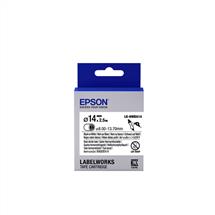 Epson Label Cartridge Heat Shrink Tube (HST) LK6WBA14 Black/White
