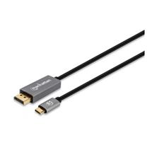 Manhattan USBC to DisplayPort 1.4 Cable, 8K@60Hz, 3m, Male to Male,