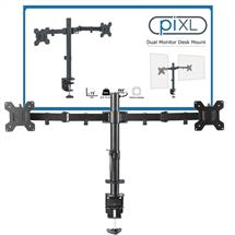 PIXL Monitor Arms Or Stands | piXL DOUBLE ARM monitor mount / stand 68.6 cm (27") Black