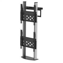 Floor to wall stand for two 55"  75" mounted vertically