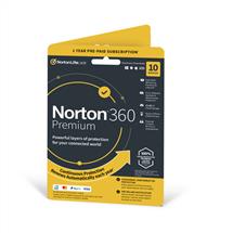 Symantec Antivirus Security Software | NortonLifeLock Norton 360 Premium | 10 Devices | 1 Year Subscription