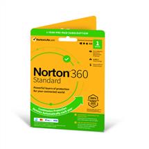 Symantec Antivirus Security Software | NortonLifeLock Norton 360 Standard | 1 Device | 1 Year Subscription
