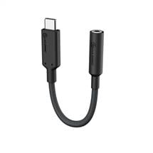 Alogic | ALOGIC ELPC35A-BK mobile phone cable Black 0.1 m USB-C 3.5 mm