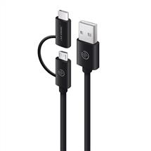 ALOGIC 1m USB 2.0 USBA to USBC & Micro USBB Combo Cable for Charge &
