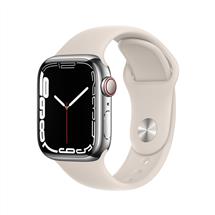 Apple Watch Series 7 OLED 41 mm Digital Touchscreen 4G Silver WiFi GPS