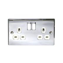 NEXUS Socket-Outlets | BG Electrical NPC22W socket-outlet Chrome | Quzo