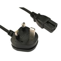 CABLES DIRECT Power Cables | Cables Direct UK - C15 2m Black BS 1363 C15 coupler