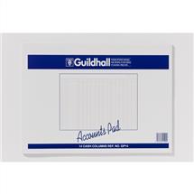Guildhall Accountancy Pads & Paper | Guildhall Ruled A3 Account Pad with 14 Cash Columns and 60 Pages Grey
