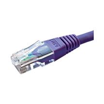 Fastflex Network Cables | 15m Violet Cat5e RJ45 UTP PVC 24AWG Flush Moulded Booted Patch Lead