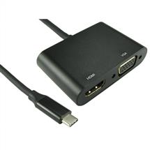 Cables Direct USB C TO HDMI 4K 30Hz + VGA 1080p @ 60Hz. Connector 1: