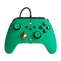 Xbox One Controller | PowerA Enhanced Wired Gold, Green USB Gamepad Xbox Series S, Xbox