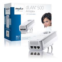 Powerline Adapter | Devolo dLAN 500 AVtriple+ UK Ethernet 500 Mbit/s | Quzo