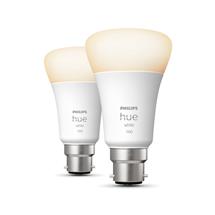 Smart Home | Philips Hue White 2pack B22, Smart bulb, White, Bluetooth/Zigbee, LED,