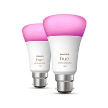 2-pack B22 | Philips Hue White and colour ambience 2pack B22, Smart bulb, White,