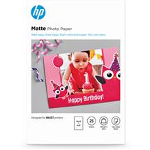 HP Photo Paper | HP Matte Photo Paper, 180 g/m2, 10 x 15 cm (101 x 152 mm), 25 sheets
