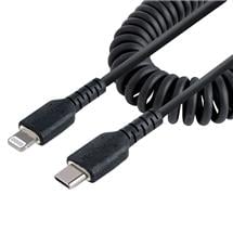 StarTech.com 1m (3ft) USB C to Lightning Cable, MFi Certified, Coiled