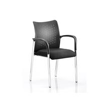 Academy Visitor Chair Black With Arms BR000010 | In Stock
