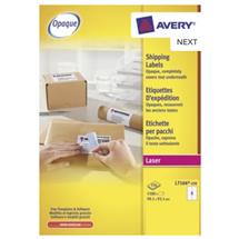 Avery L7166-250 self-adhesive label White 1500 pc(s)