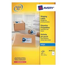 Large Labels | Avery Inkjet Addressing Labels. Product colour: White, Label type: