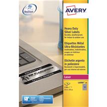 Polyester | Avery Silver Heavy Duty Labels | In Stock | Quzo UK