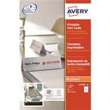 Avery Printable Tent Card 120x45mm 4 Per Sheet 190gsm White (Pack 40)