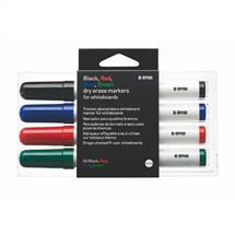 BiOffice Dryerase Whiteboard Marker Bullet Tip Assorted Colours (Pack