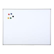 Bi-Office Drywipe Boards | BiOffice Maya Non Magnetic Melamine Whiteboard Grey Plastic Frame