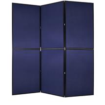 Bi-Office Showboard Exhibition System 6 Panel Blue/Grey - DSP330516
