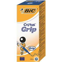 Bic Cristal Grip | BIC Cristal Grip Blue Stick ballpoint pen Medium 20 pc(s)