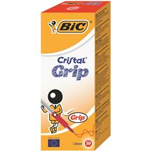 Bic Cristal Grip | BIC Cristal Grip Red Stick ballpoint pen Medium 20 pc(s)
