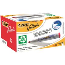 Drywipe Markers | BIC Whiteboard Velleda ECOlutions 1701 marker 12 pc(s) Red