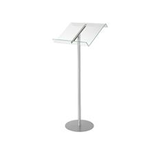 Deflecto Lectern Browser Floor Stand Clear/Silver - 79166